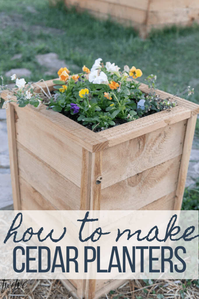 How to make super cute and inexpensive cedar planter boxes that are so easy to make and you can customize them to your hearts content~