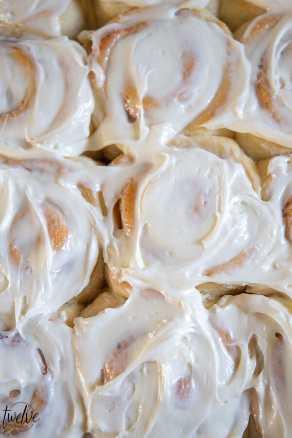 Oh my gosh these sourdough cinnamon rolls are amazing! They are light and fluffy and take less time to make than traditional sourdough breads. They are ooey, gooey, soft and fluffy. Pretty much the perfect treat. Topped with cream cheese frosting, these are amazing~
