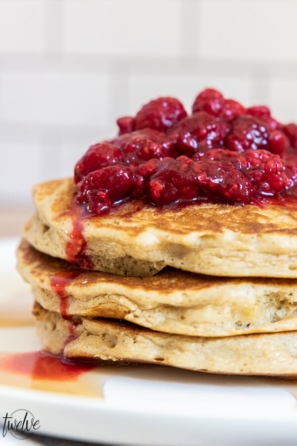 Try this amazing light and fluffy oatmeal pancakes recipe! These have amazing flavor, are hearty and very filling!