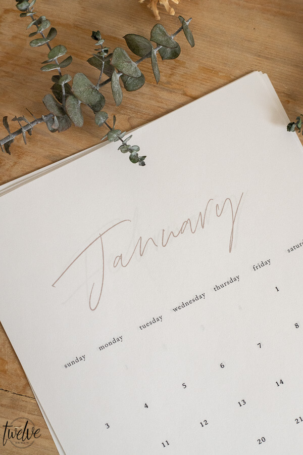 New 2021 Printable Calendar Options For You! - Twelve On Main