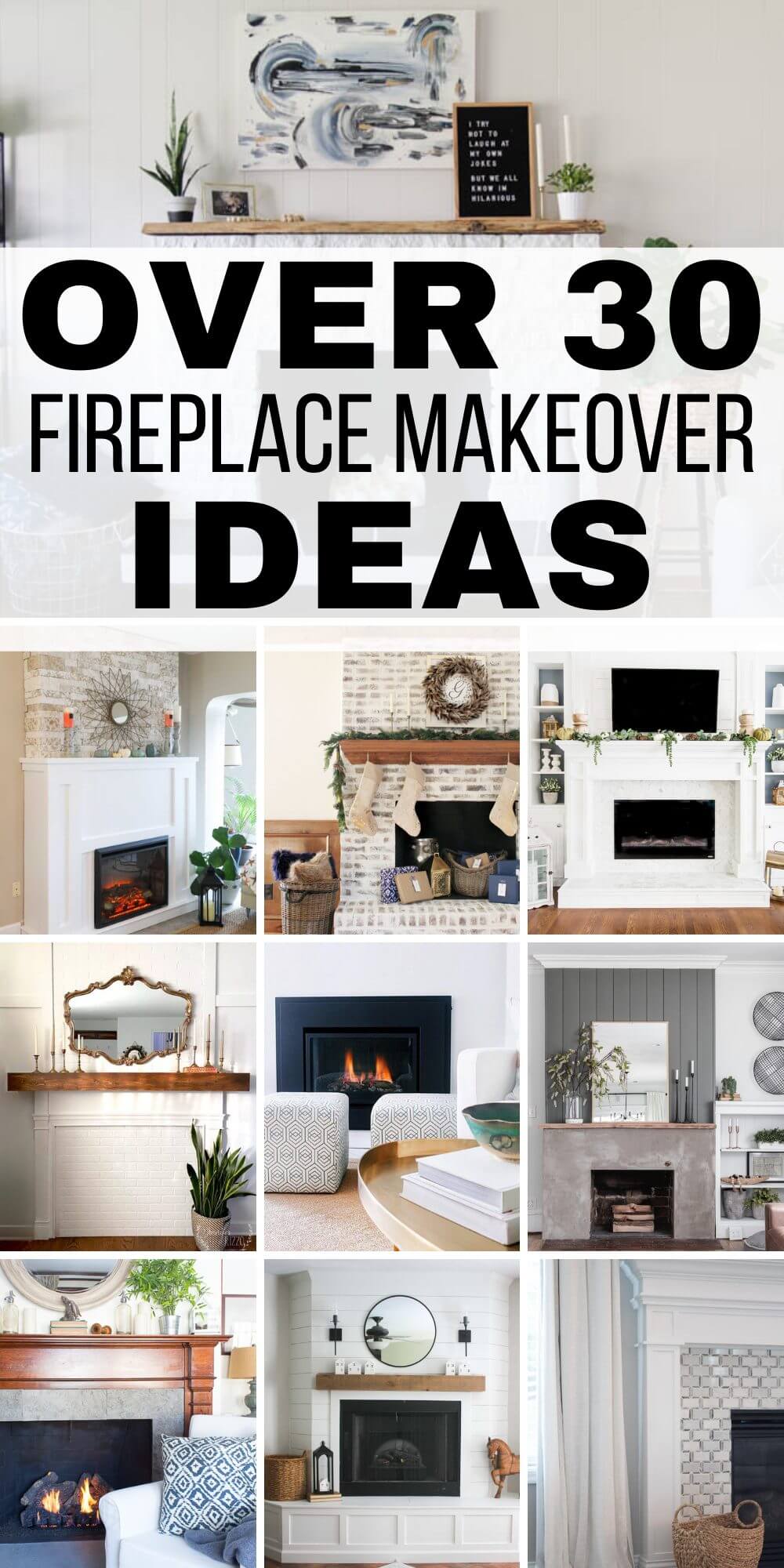 Pale Stone Fireplaces and White Mantel Ideas - Town & Country Living