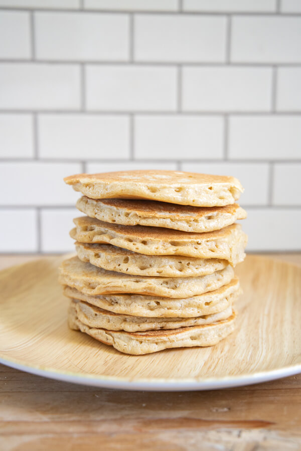 Light and Fluffy Oatmeal and Sourdough Discard Pancakes