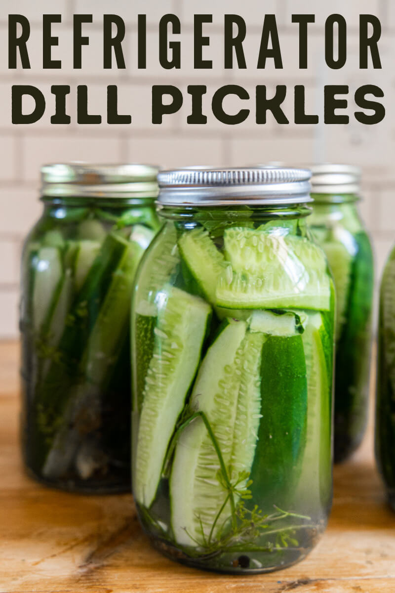 Make these easy refrigerator dill pickles any time of year! They are super easy to make and taste amazing!  We love them any time of year.