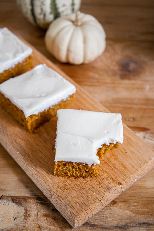 The most decadent pumpkin sheet cake recipe.  This pumpkin dessert is the perfect ting to make for parties or just for your family~