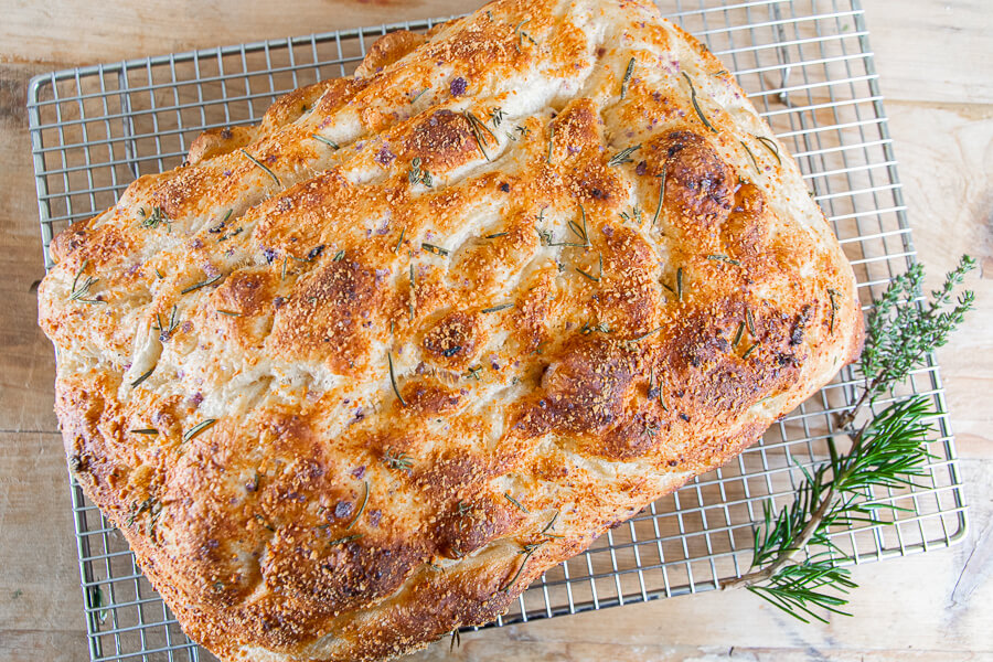 Incredibly Easy Sourdough Focaccia Bread Recipe