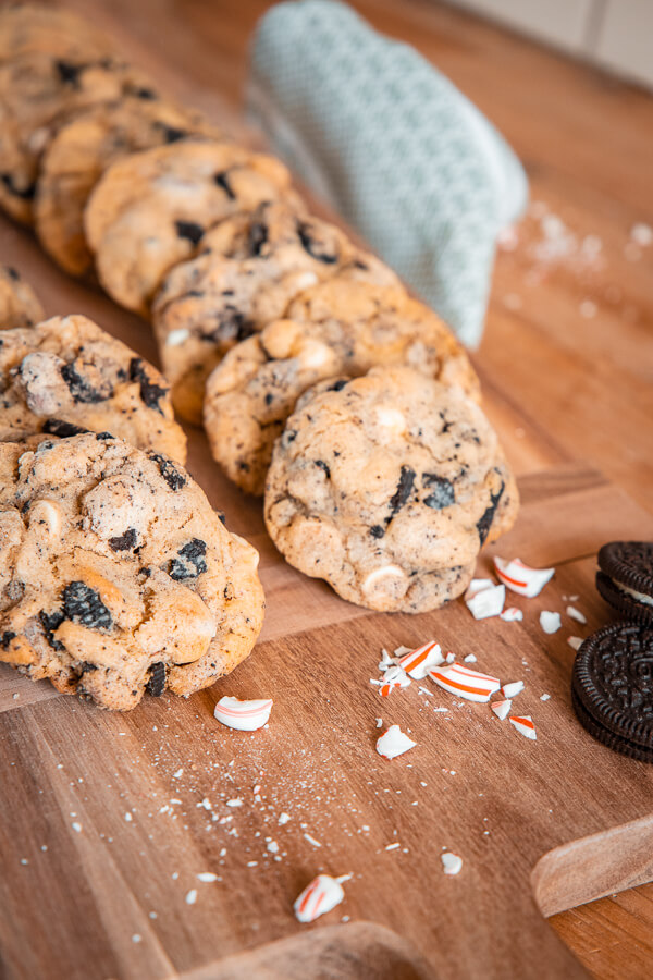 Amazing cookies and cream cookies with Oreos, milk chocolate chips and white chocolate chips.  These are easy to use and a crowd favorite!