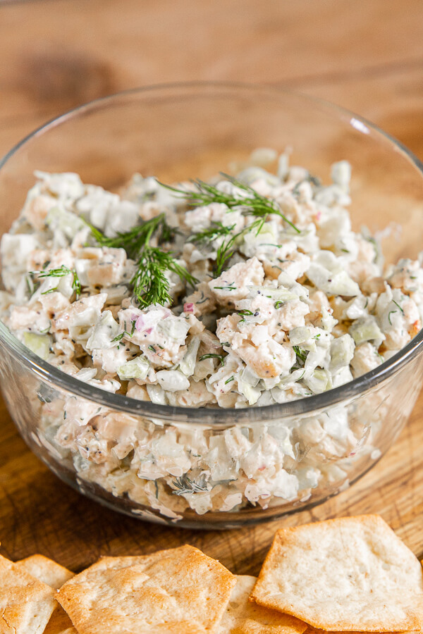 Make the most amazing flavorful and healthy chicken salad.  It is full of protein and oodles of healthy ingredients.  You cant go wrong making this amazing meal!