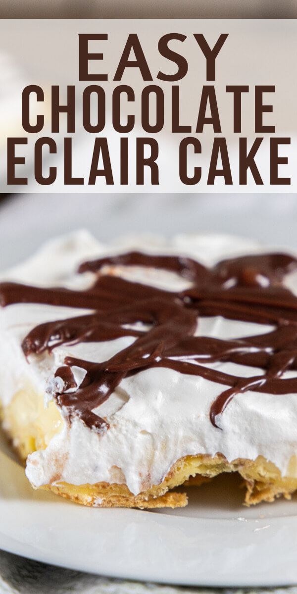 This amazing easy chocolate eclair cake, with the same flavors as a traditional eclair, but so much easier! Dont be fooled, it tasted amazing!