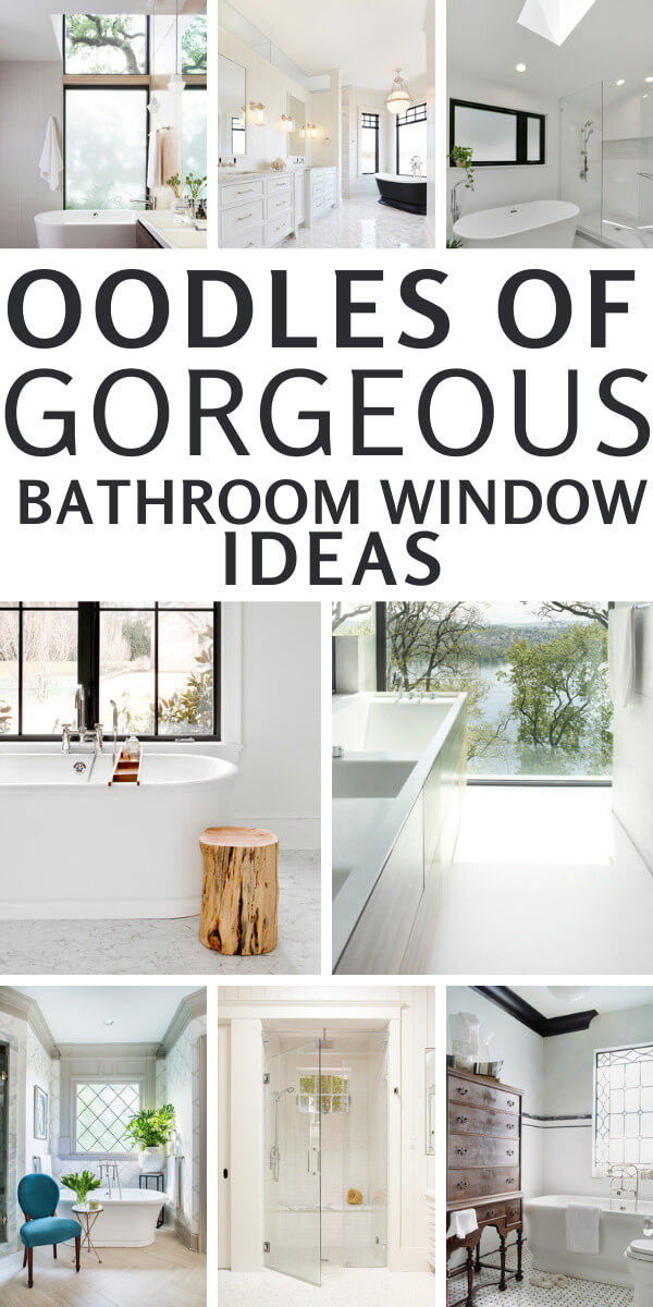 Oodles of gorgeous bathroom window ideas that are built with privacy in mind and are used for their functionality and beauty.