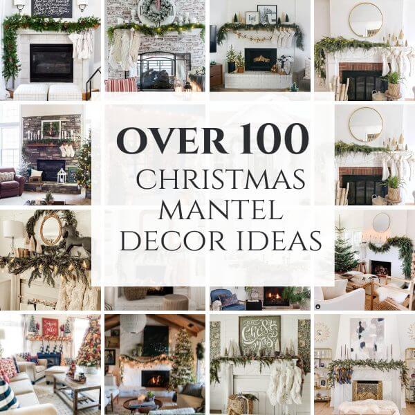 Over 100 fireplace Christmas decor ideas perfect for your home. I am sharing Christmas mantel decor in all its styles too!