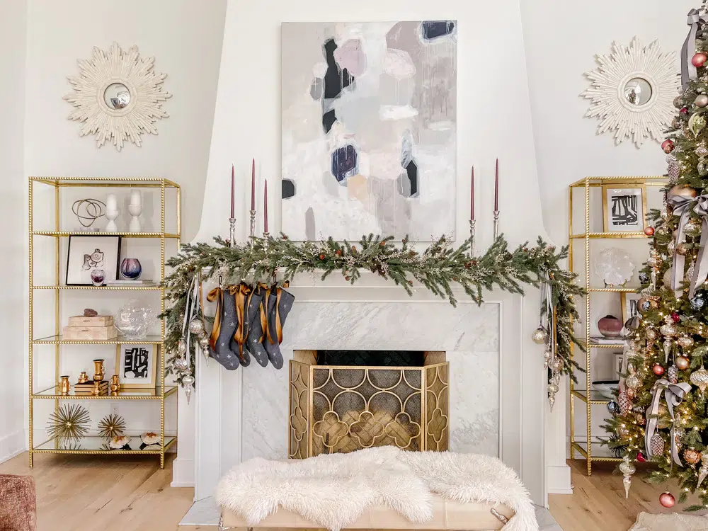 Over 100 fireplace Christmas decor ideas perfect for your home. I am sharing Christmas mantel decor in all its styles too!