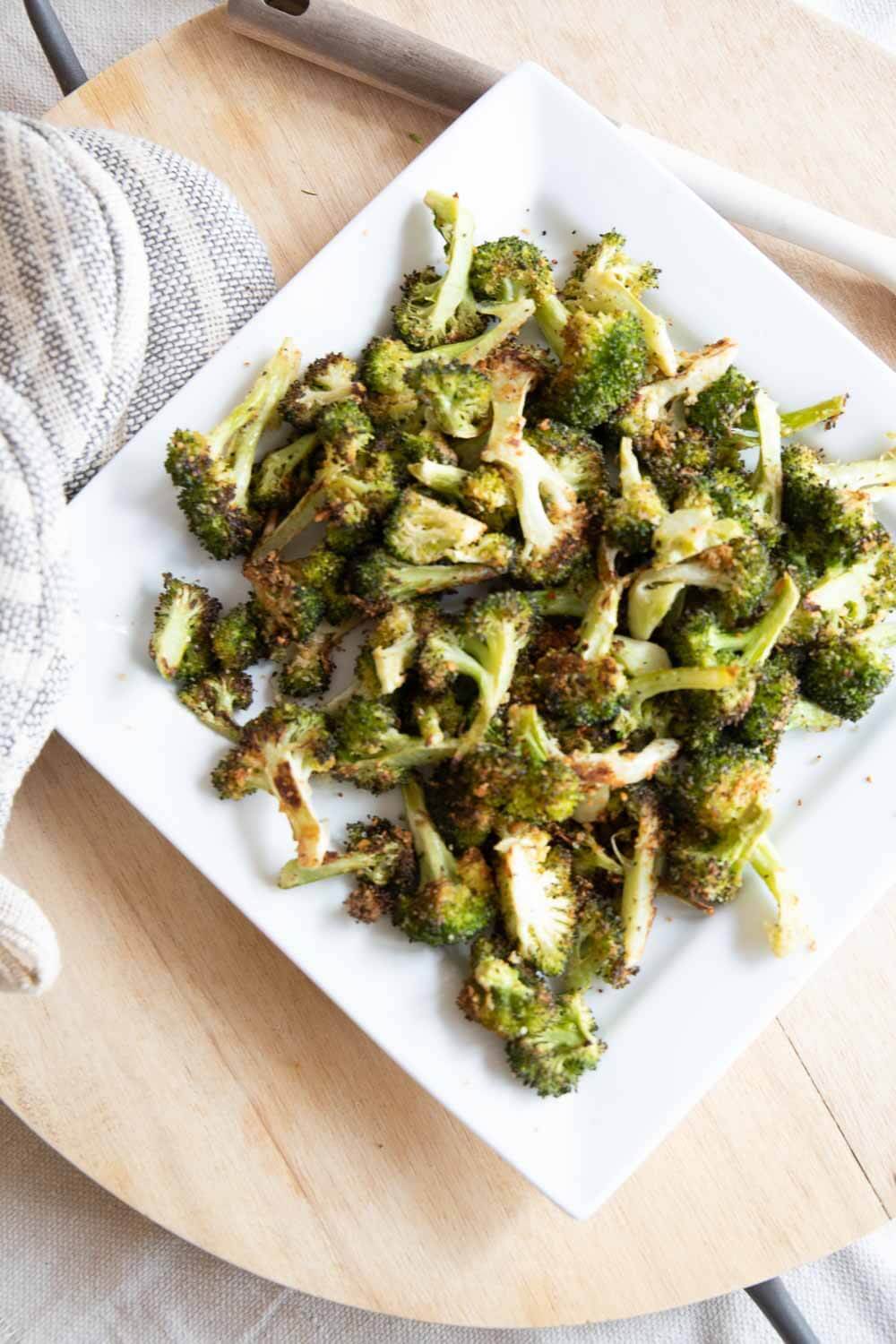Beautiful view of Quick And Easy Roasted Broccoli In A Skillet