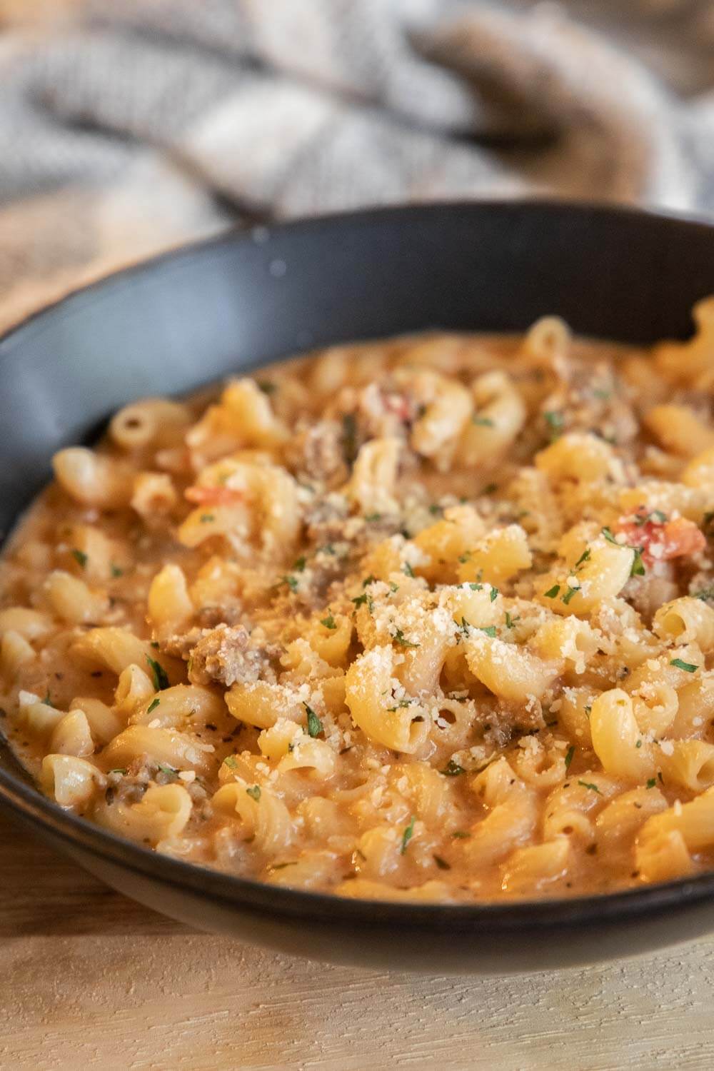 Creamy Italian Sausage Soup with Pasta (Quick and Easy Dinner)
