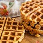 Spiced Sourdough Pumpkin Waffles