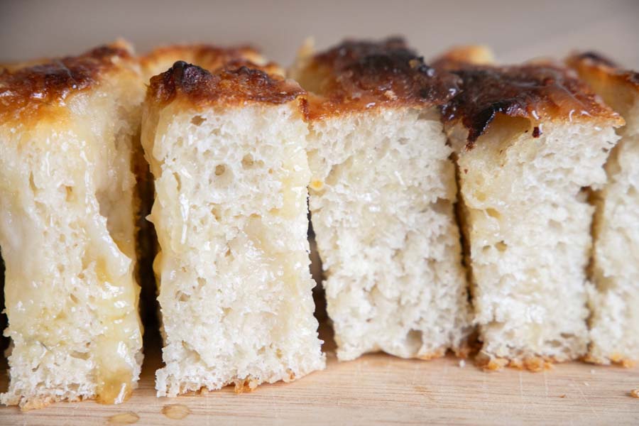 Honey Butter Sourdough Focaccia Bread