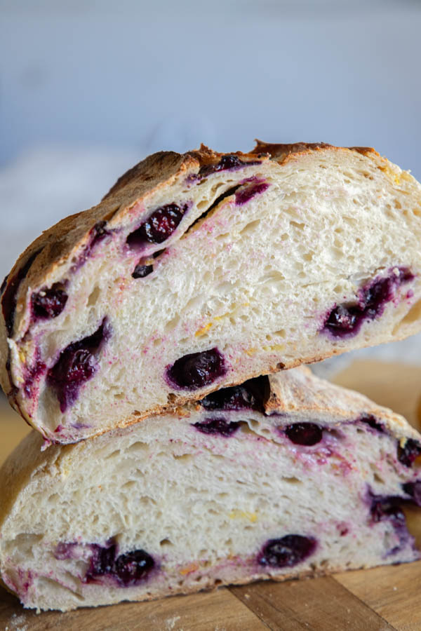 Yummy Lemon Blueberry Sourdough Bread